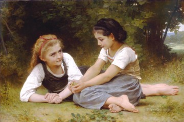 Les noisettes Realism William Adolphe Bouguereau Oil Paintings